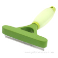 Silicone Handle Pet Deshedding Tool Dog Hair Remover